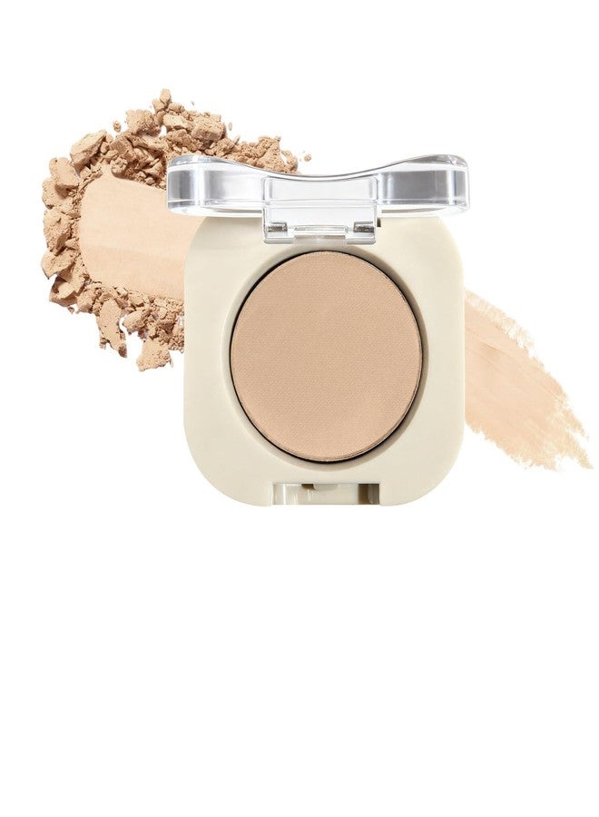 SUMEITANG Light Beige Single Eyeshadow Palette, Neutral Nude Shades Matte Eye Shadow Powder, Buildable & Blendable for Smoky Eyes. Waterproof, Crease-Resistant, All-Day Wear. Everyday Makeup Ideal - Image 1